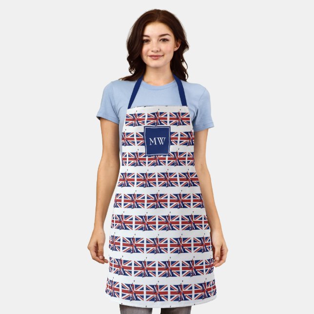 BRITISH FLAG | Monogram | Union Jack Apron (Worn)