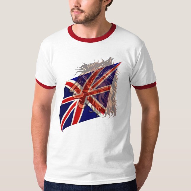 British Flag 'n' Lion T-Shirt (Front)