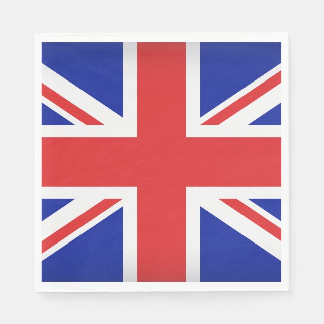 British Flag Paper Napkins (Front)