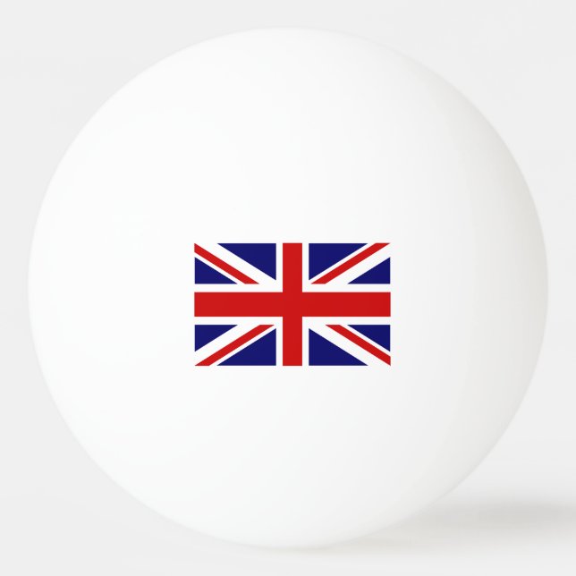 British flag ping pong balls for table tennis (Front)