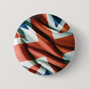 British Flag Pop Art 6 Cm Round Badge