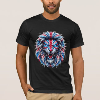 British Flag Roaring Lion United Kingdom Patriotic T-Shirt