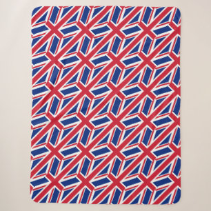 British flag sherpa blanket