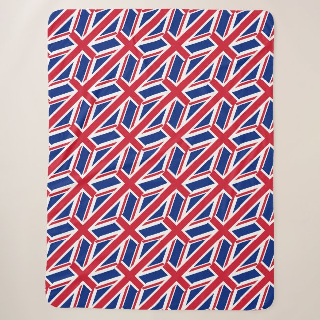 British flag sherpa blanket (Front)
