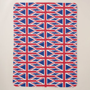British flag sherpa blanket
