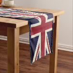 British flag & Sports Union Jacks house decor / UK Short Table Runner<br><div class="desc">Table Runners: Vintage United Kingdom (UK) & Sports Fans - love my country and British flags - Union Jacks for your table,  office,  living room / home decor</div>