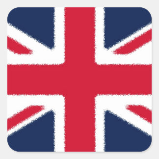 British Flag Square Sticker