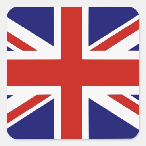 Image of British flag Square Sticker