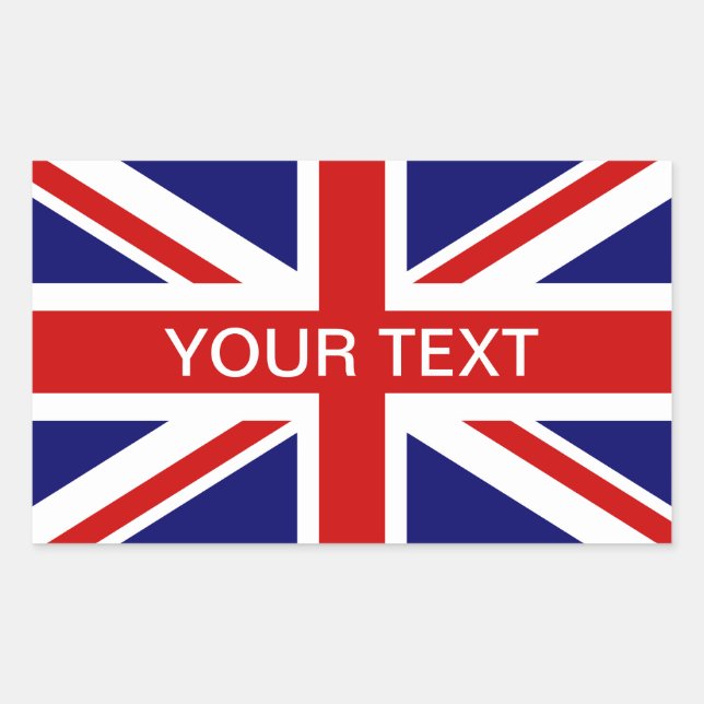 British flag stickers | personalizable union jack (Front)