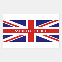 British flag stickers | personalizable union jack