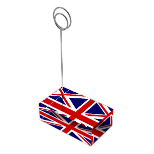 British flag table card holder   Union Jack design