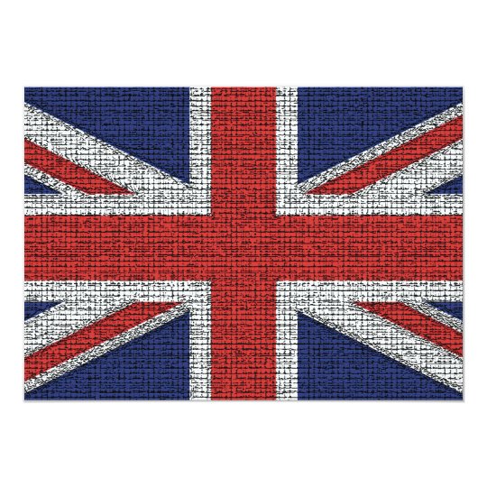 British Flag Tattered Card