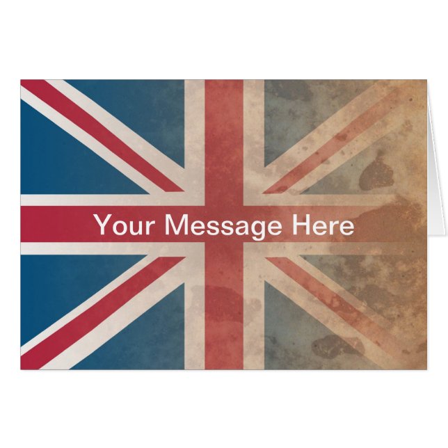 British Flag, (UK, Great Britain or England) (Front Horizontal)