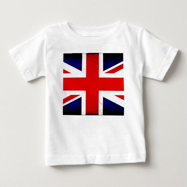 British Flag Union Jack Baby T-Shirt (Front)
