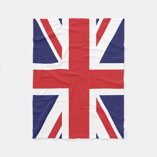 British flag Union Jack Fleece Blanket (Front)