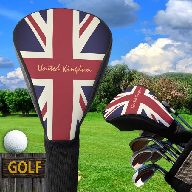 British Flag, Union Jack Golf Clubs United Kingdom Golf Head Cover (Creator Uploaded)