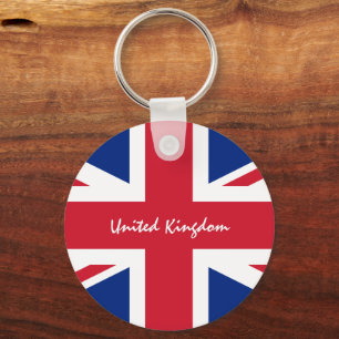 British flag, Union Jack - United Kingdom fashion Key Ring