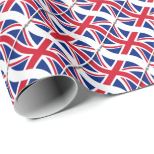 British Flag Union Jack Wrapping Paper