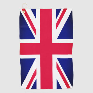 British Flag & United Kingdom golf holiday /sports Golf Towel