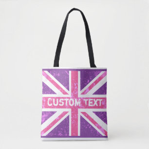 British Flag, Vintage Phone Book   Customised Tote Bag
