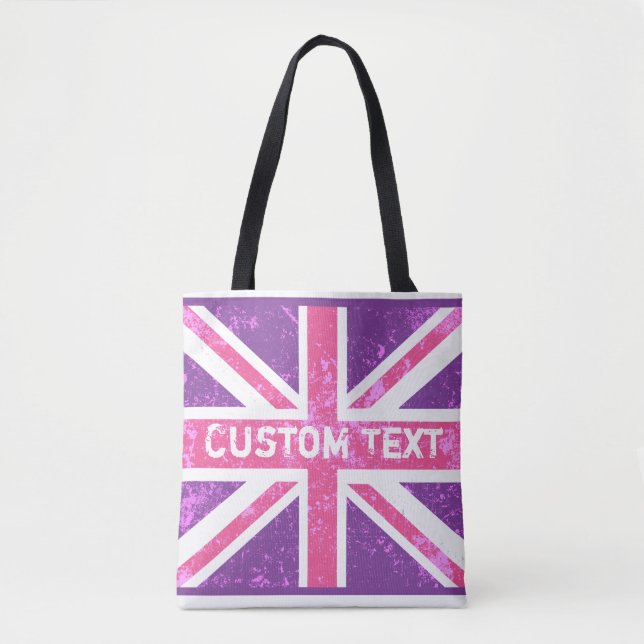 British Flag, Vintage Phone Book | Customised Tote Bag (Front)