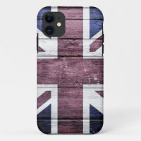 British Flag Vintage Wood
