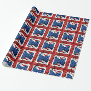 BRITISH FLAG WRAPPING PAPER