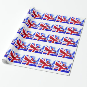 BRITISH FLAG WRAPPING PAPER