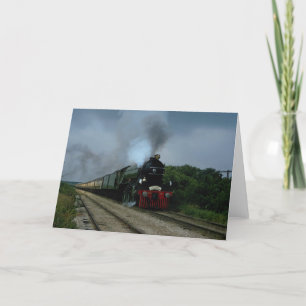 British "Flying Scotsman" on tour near Parsons, KS Card