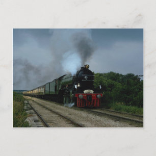 British "Flying Scotsman" on tour near Parsons, KS Postcard