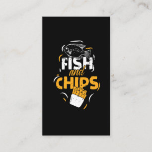 British Food Fish Chips Funny Streetfood Business Card