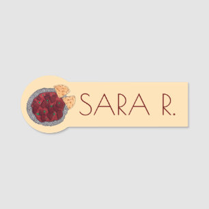 British Food Indian Takeaway Chicken Tikka Masala Name Tag