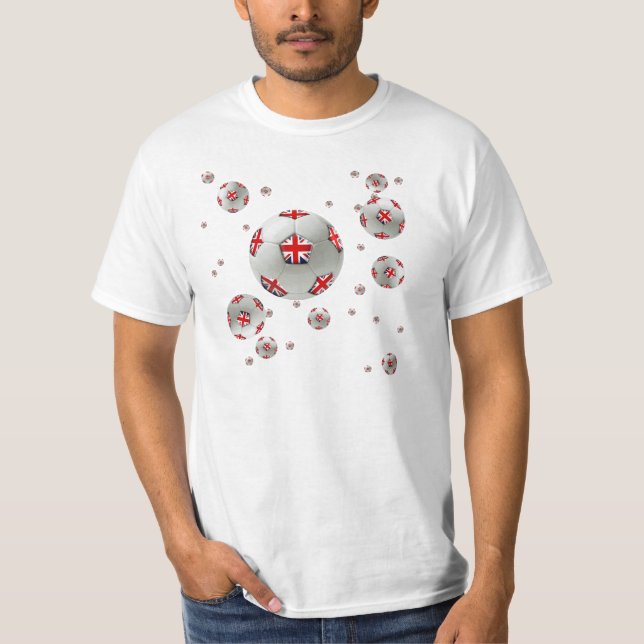 British football balls 2014 / 2015 Design Artwork T-Shirt (Front)