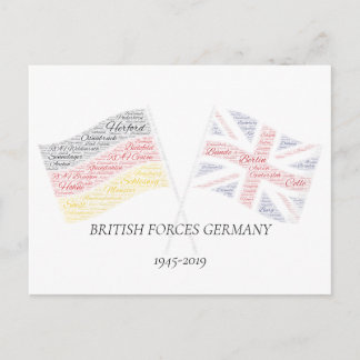 British Forces Germany Cross Flag Postcard