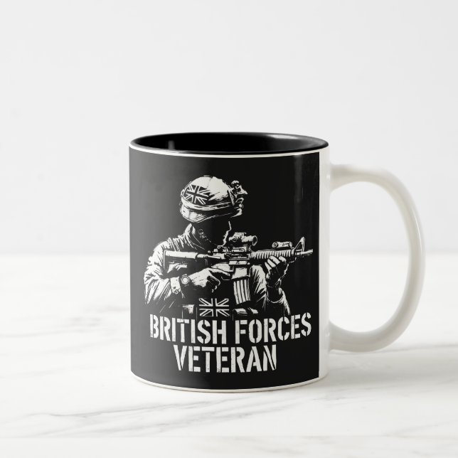 British Forces Veteran  Two-Tone Coffee Mug (Right)