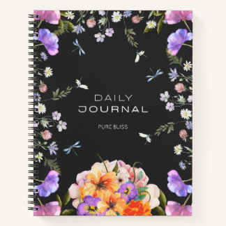 British Garden Serenity Pink Grey Journal