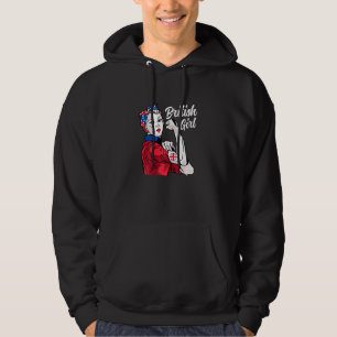 British Girl Great Britain Flag Culture Heritage R Hoodie