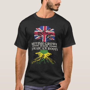 British Grown with Jamaican Roots Dual Heritage T-Shirt