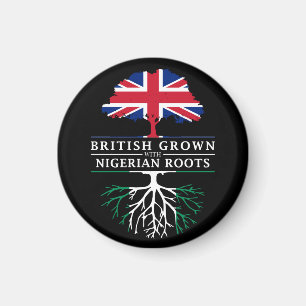 British Grown with Nigerian Roots   Nigeria Design Magnet