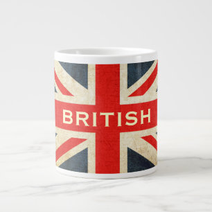 British Grunge Union Jack Jumbo Coffee Mug