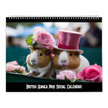 British Guinea Pigs Social Calendar