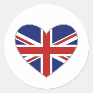 British Heart Classic Round Sticker