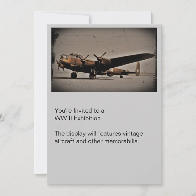 British Heavy Bomber Invitation (Front)