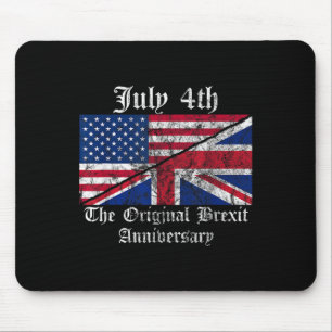 British Humour 4th Of July Pun Joke Quote  Mouse Mat