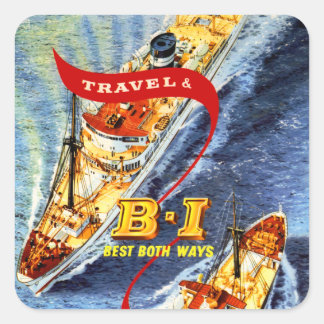 British India ~ Best Both Ways Square Sticker
