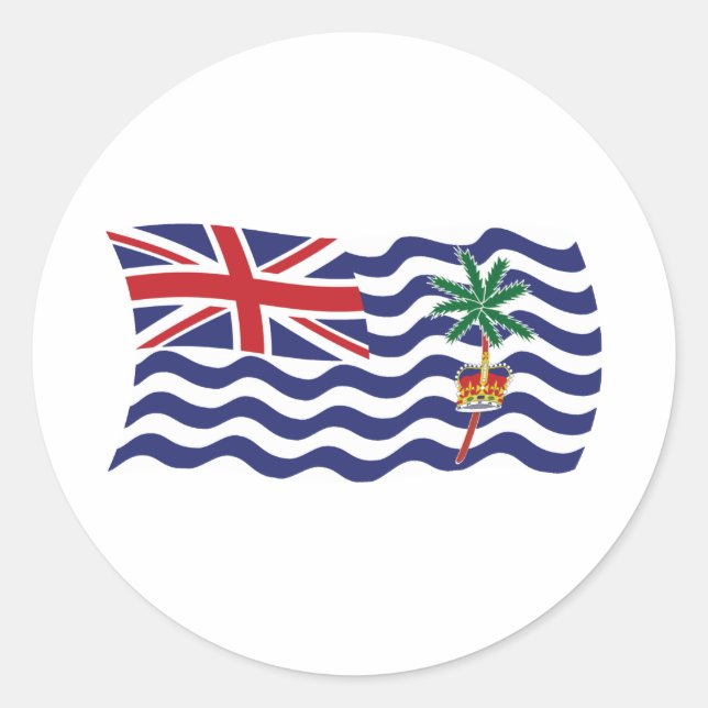 British Indian Ocean Flag Sticker (Front)