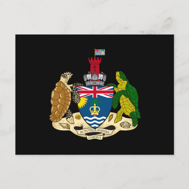 British Indian Ocean Territory Coat of Arms Postcard (Front)