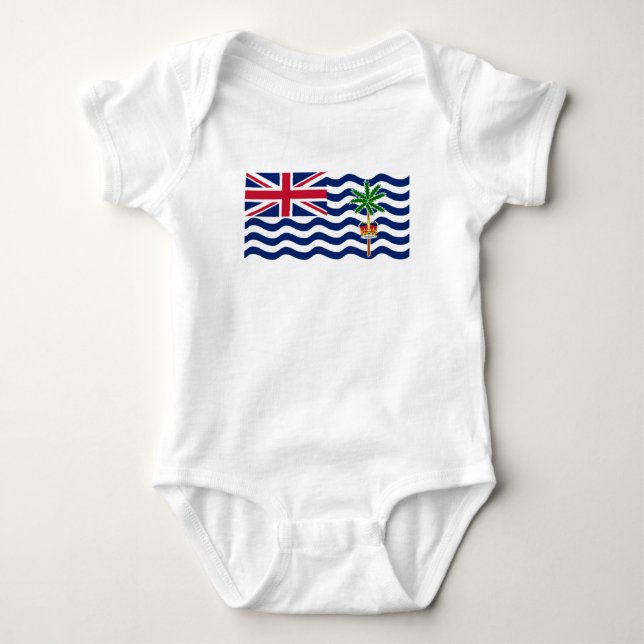 British Indian Ocean Territory Flag Baby Bodysuit (Front)