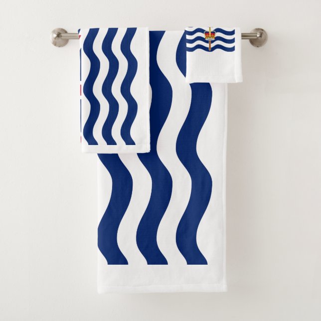 British Indian Ocean Territory Flag Bath Towel Set (Insitu)