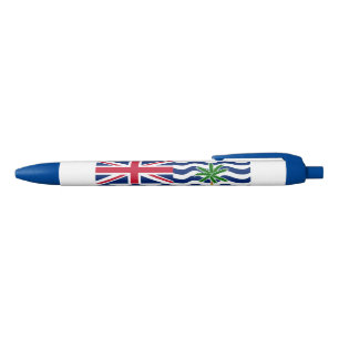 British Indian Ocean Territory Flag Blue Ink Pen